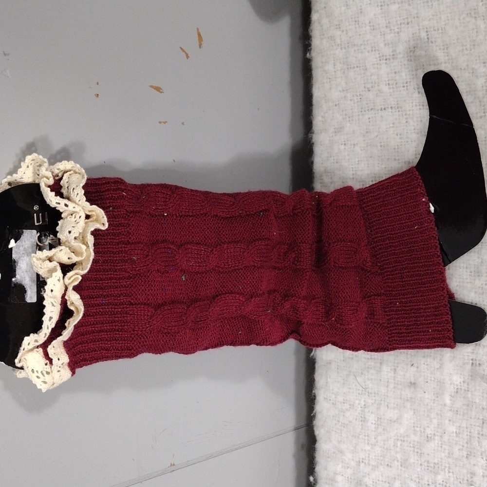 NWT Rampage Burgundy Boot Cuffs
